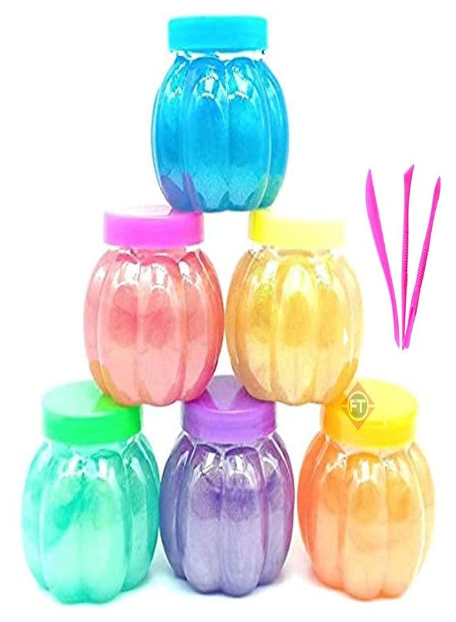 Firstly Traders DIY Slime Kit with 9 Slimepots with Free Clay Modelling Tools for Kids Boys and Girls Age 3+ Years Foam Clay and Slime Packs - Image 1